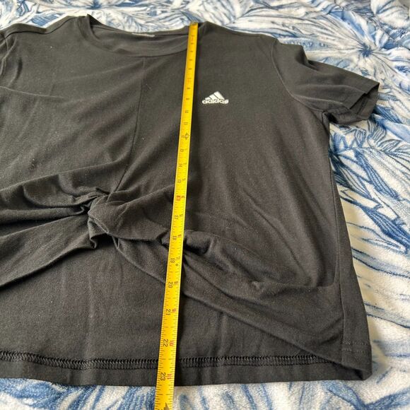 Adidas (M) Black Knot-Front T-Shirt - Picture 7 of 7